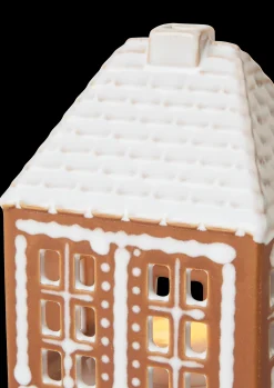 Kähler Gingerbread Lyshus liten brun
