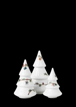 Kähler Hammershøi Christmas tree hvit m. deko 3 stk.
