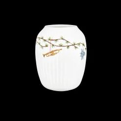 Kähler Hammershøi Christmas Vase H21 hvit m. deko