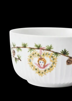 Kähler Hammershøi Christmas Skål 2024 Ø12 cm Hvit m. deko