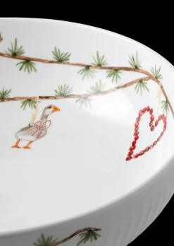Kähler Hammershøi Christmas Skål Ø30 cm hvit m. deko