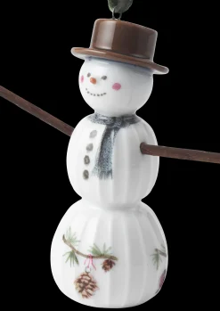 Kähler Hammershøi Christmas Snømann hengende H9,5 hvit