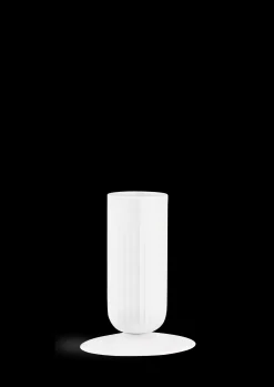 Kähler Hammershøi Lysestake til kubbelys stor hvit