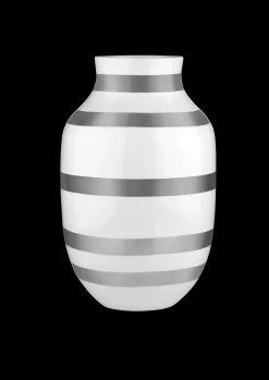 Kähler Omaggio Vase H31 sølv (15213)