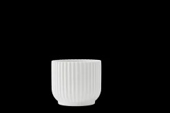 Lyngby Porcelæn Lyngby Blomsterpotte liten hvit