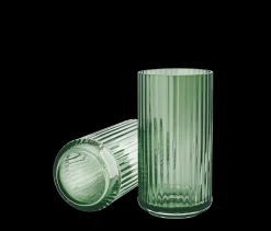 Lyngby Porcelæn Lyngby Vase H20.5 green munnblåst glass