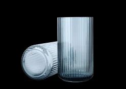 Lyngby Porcelæn Lyngby Vase H25 blue munnblåst glass