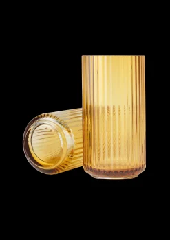 Lyngby Porcelæn Lyngby Vase H20.5 amber munnblåst glass