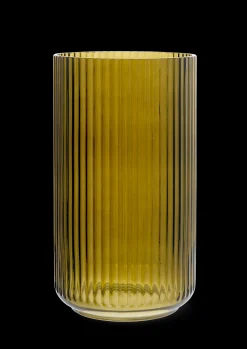 Lyngby Porcelæn Lyngby Vase H31 olivengrønn glass