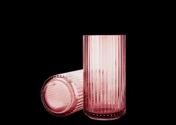 Lyngby Porcelæn Lyngby Vase H20.5 burgundy munnblåst glass