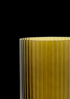 Lyngby Porcelæn Lyngby Vase H25 olivengrønn glass