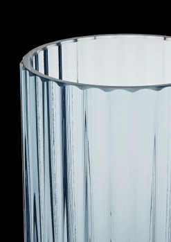 Lyngby Porcelæn Lyngby Vase H12.5 blue munnblåst glass