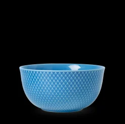 Lyngby Porcelæn Rhombe Color Serveringsskål Ø17.5 cm blå