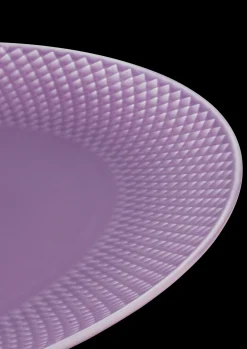 Lyngby Porcelæn Rhombe Color Oval serveringsfat lilla