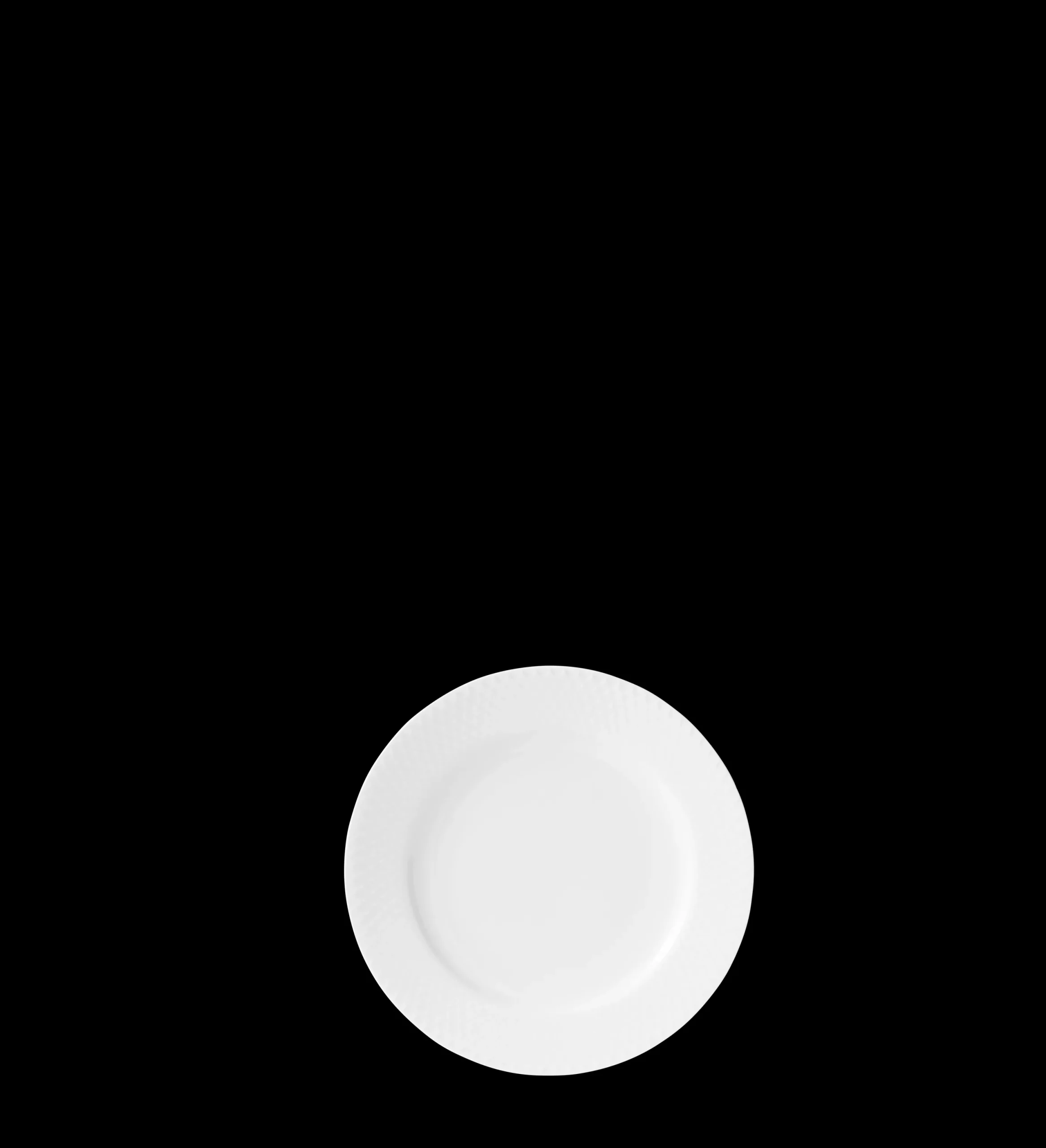 Lyngby Porcelæn Rhombe Tallerken Ø21 cm hvit