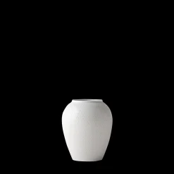 Lyngby Porcelæn Rhombe Vase H16.5 hvit porselen