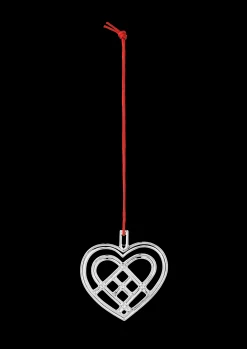 Rosendahl Flettet julehjerte H6.5 forsølvet - Kjøp nå