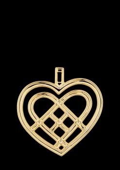 Rosendahl Flettet julehjerte H6.5 forgylt - Kjøp nå